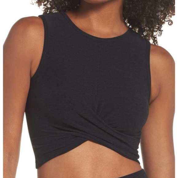 Beyond Yoga Other - BEYOND YOGA Twist Bralette in charcoal